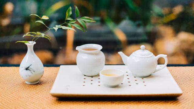 精美的茶具唯美图片