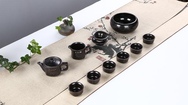 建盏天目釉茶具