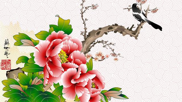 写意花鸟工笔画
