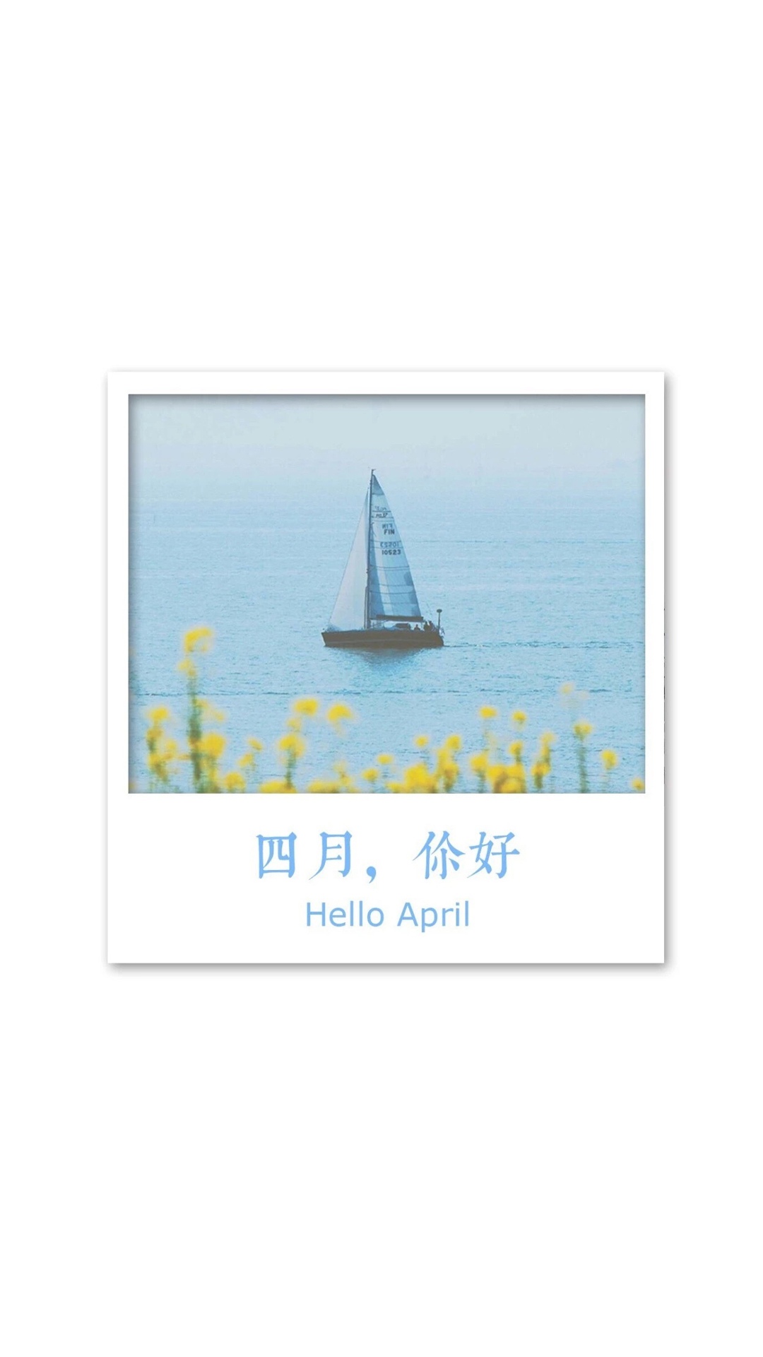 四月你好,感悟生活