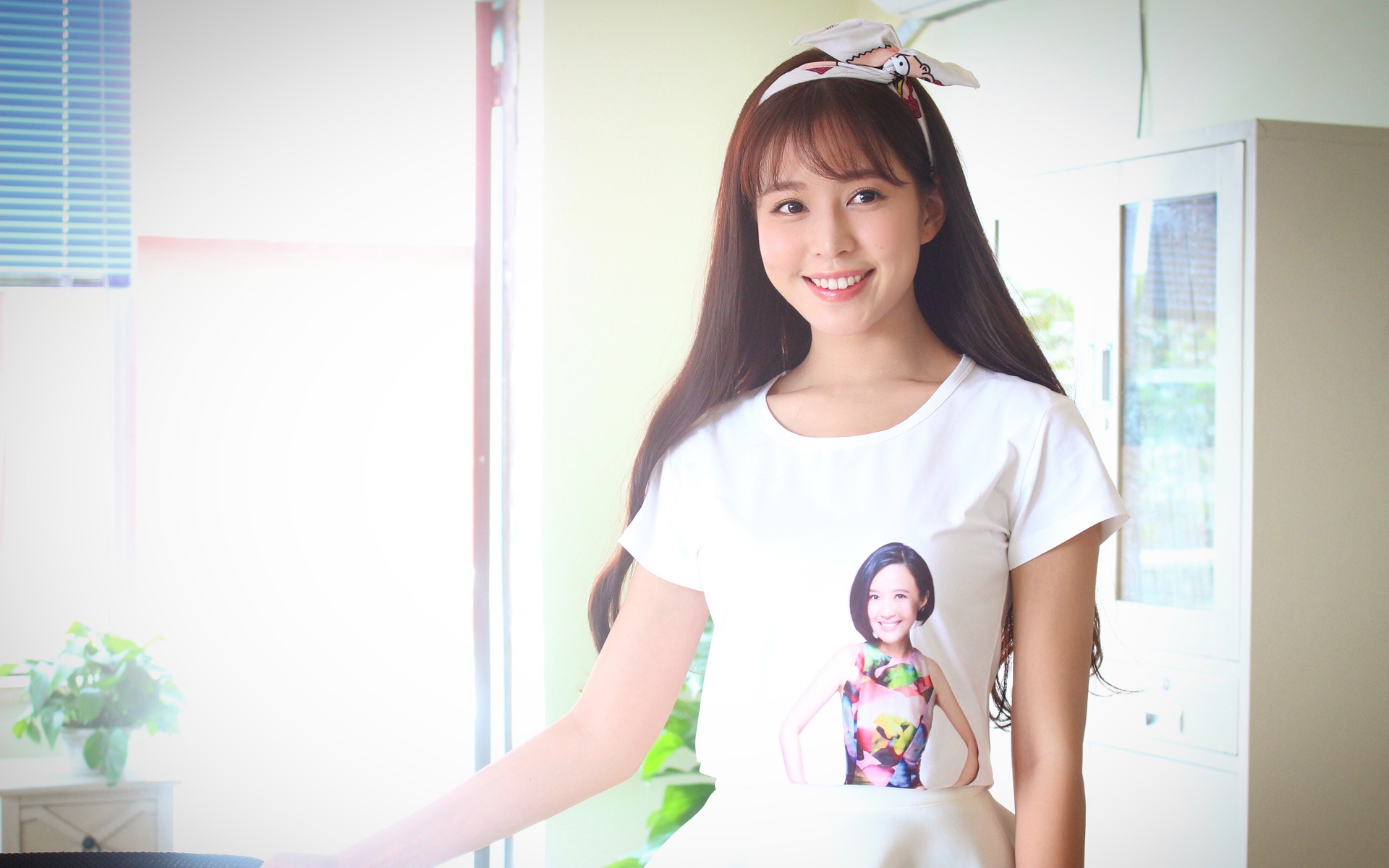 温心美女校花清纯写真