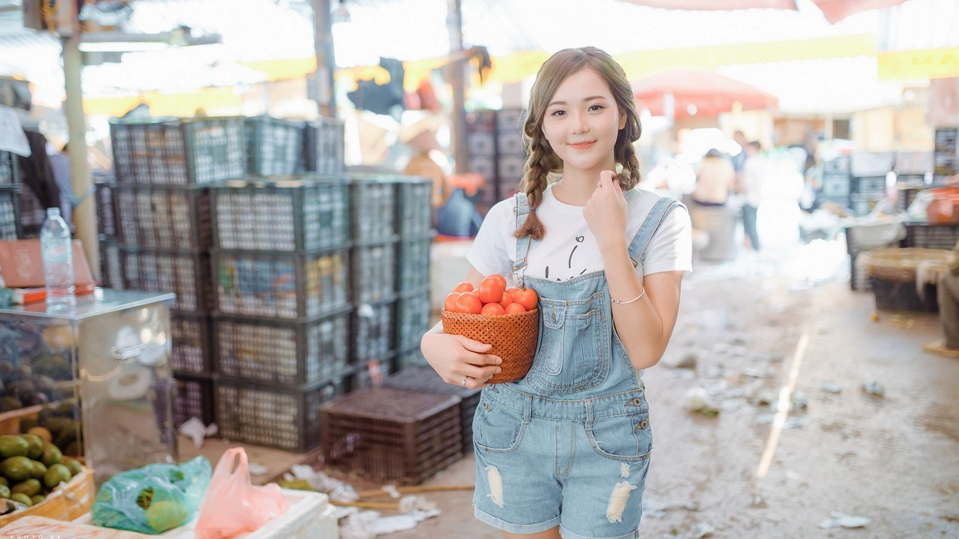 清新白嫩美女甜美可人写真