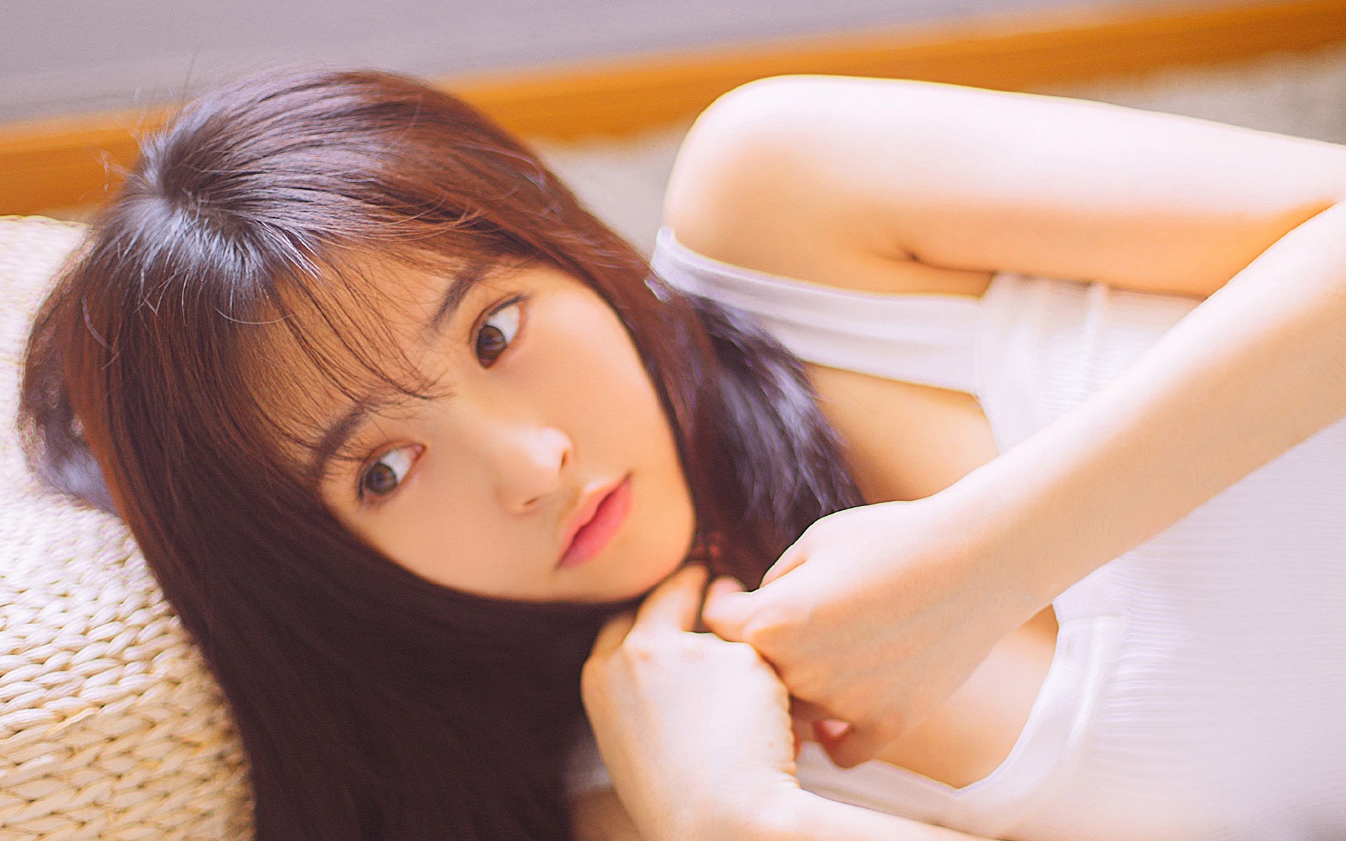 治愈系甜美少女居家写真