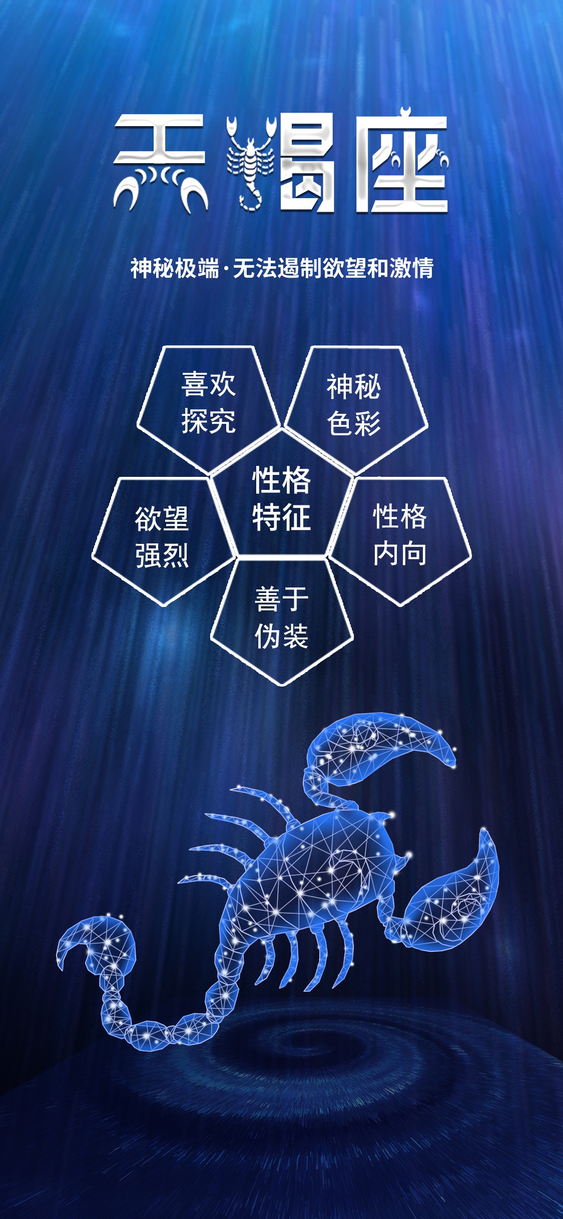 神秘极端的天蝎座