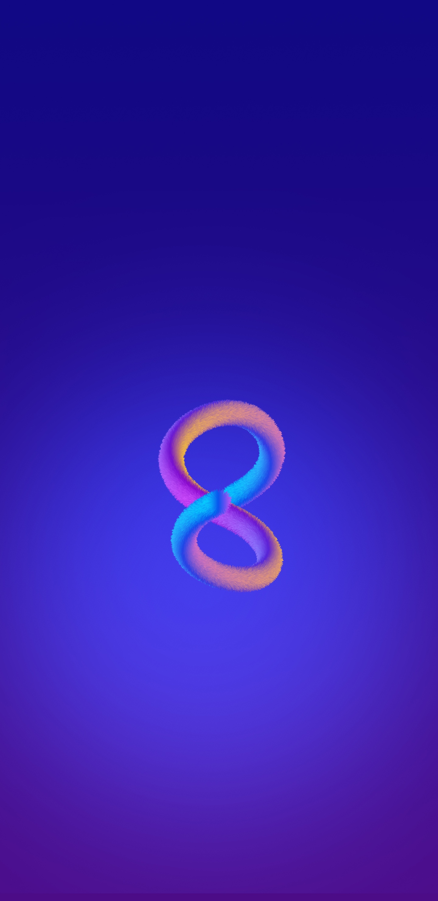 倒计时毛绒质感数字8