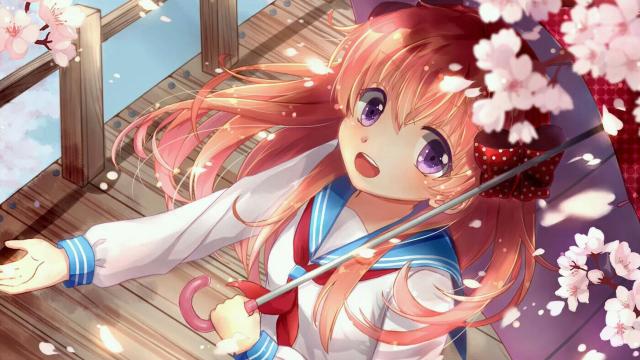 樱花动漫唯美二次元少女