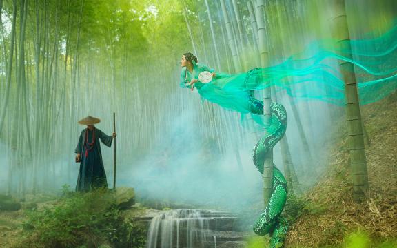 唯美青蛇梦幻摄影写真