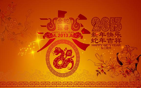 2013年农历癸巳蛇年春节喜庆