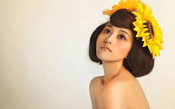 另类缤纷美女彩妆