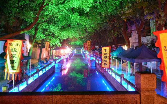 迷人的同里古镇夜景风光