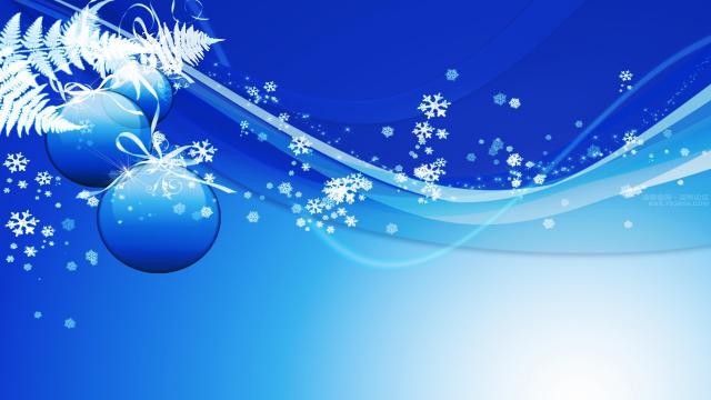 圣诞节雪人雪花素材图片