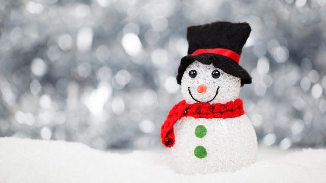 下雪天堆雪人