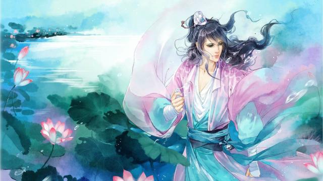 血色曼珠沙华古风图