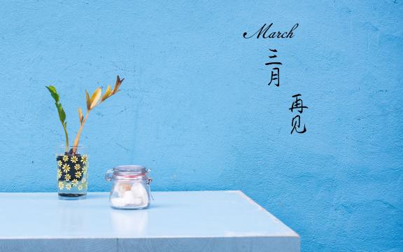 不负时光不负己,三月明年再见