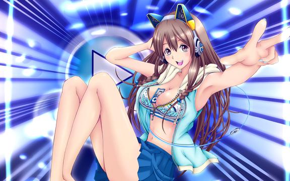 萌妹子耳机娘