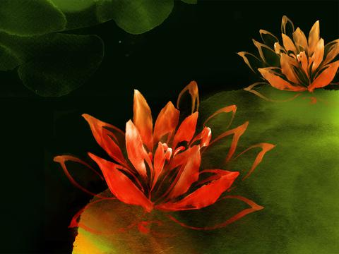  水墨花卉 第二辑