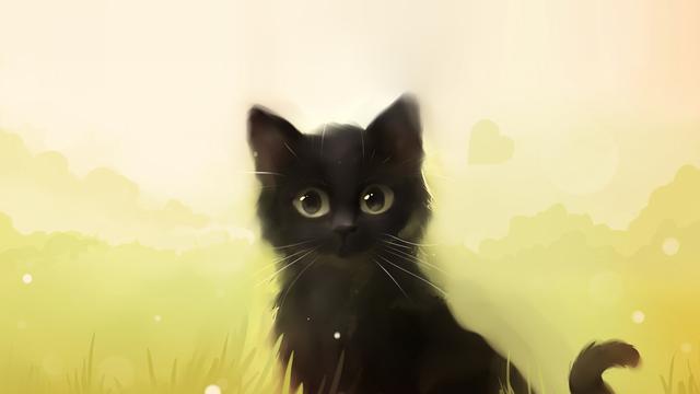 梦幻水彩猫咪