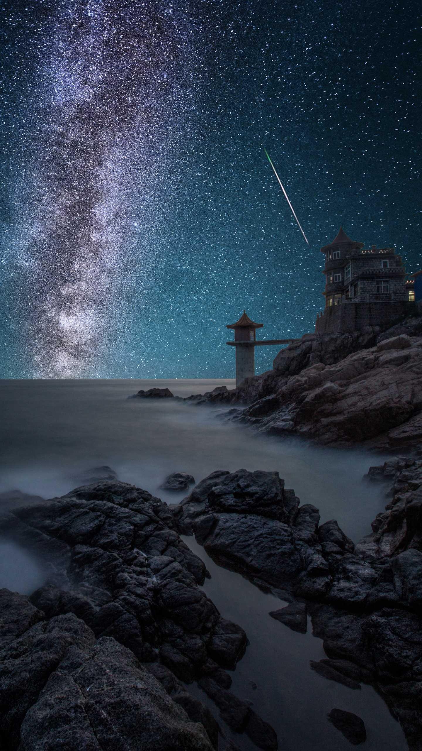青岛——小麦岛的星空