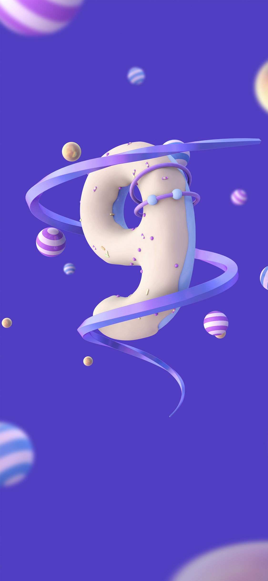 九月你好C4D数字甜甜圈9