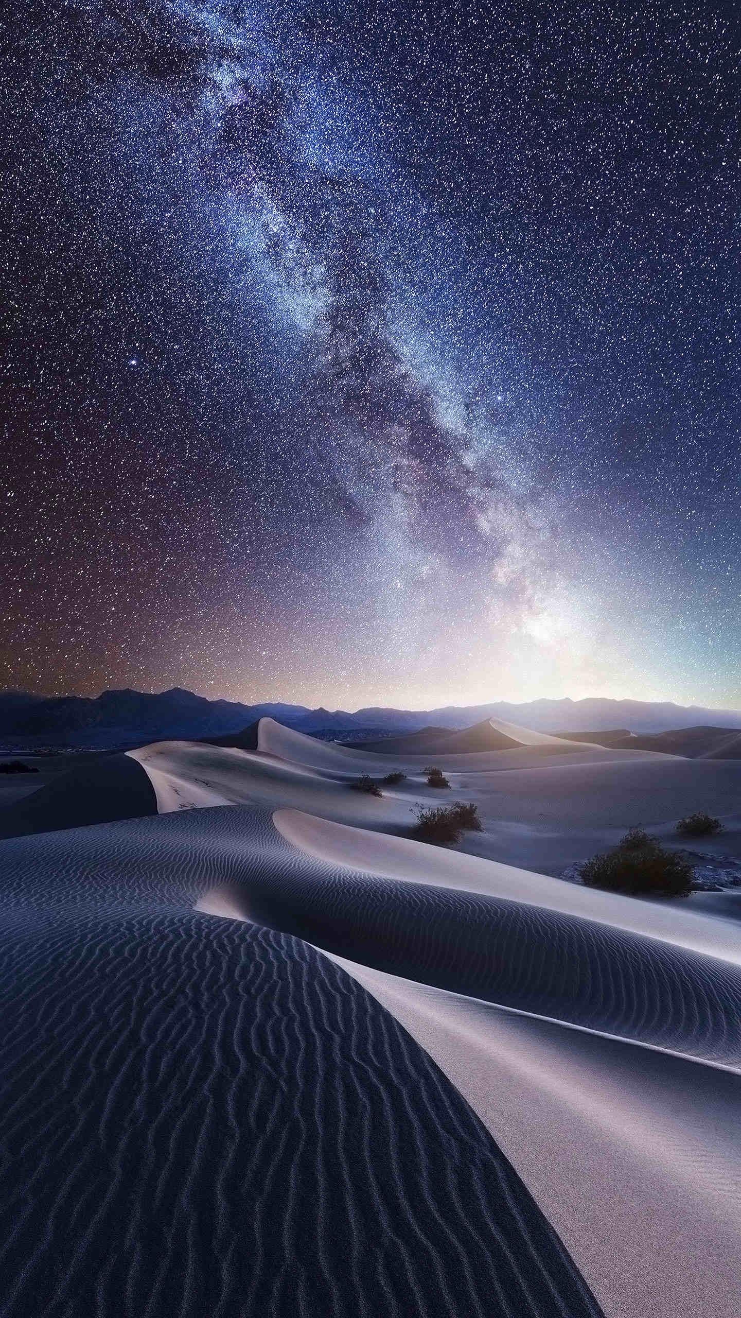 沙漠上的星空