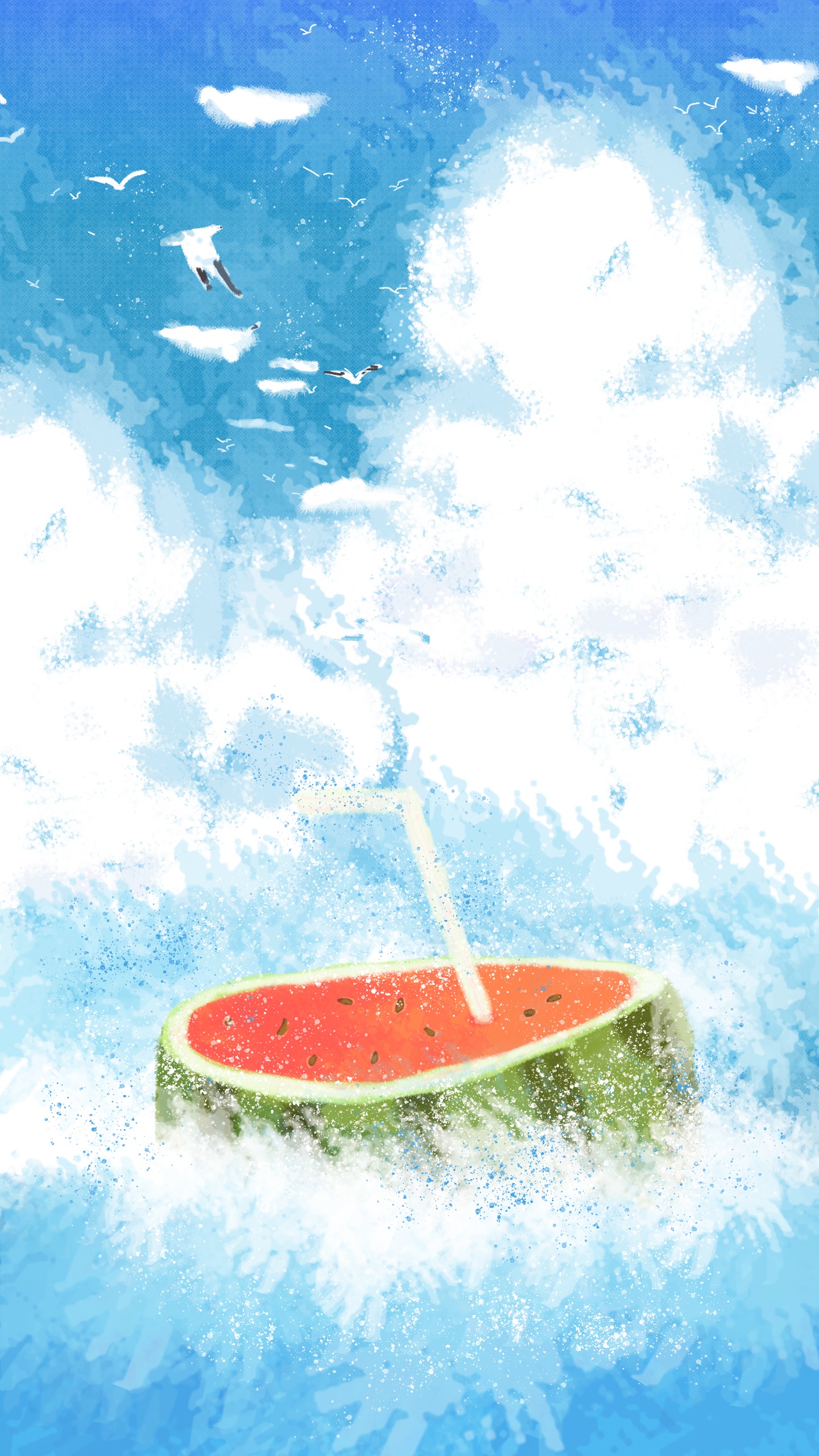 创意西瓜清凉一夏