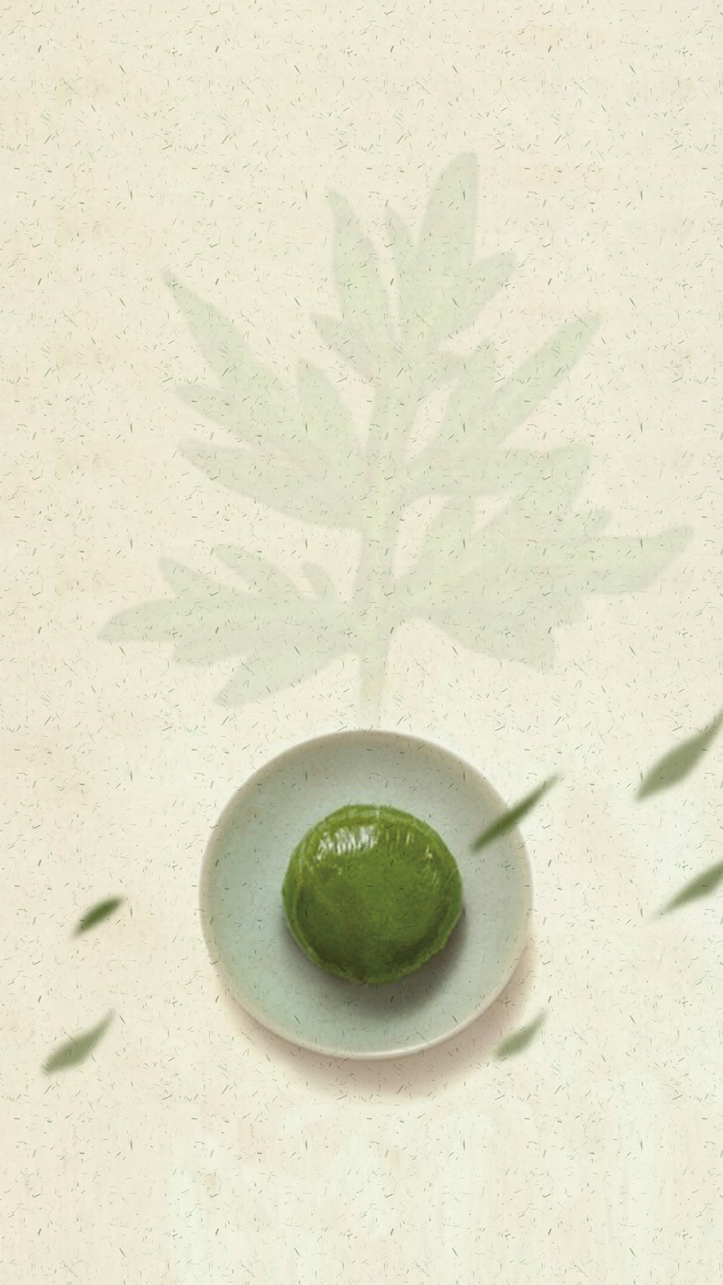 小清新清明节的艾叶青团