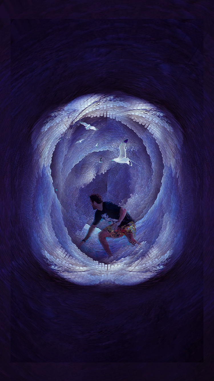 3d梦幻旋涡渐变冲浪