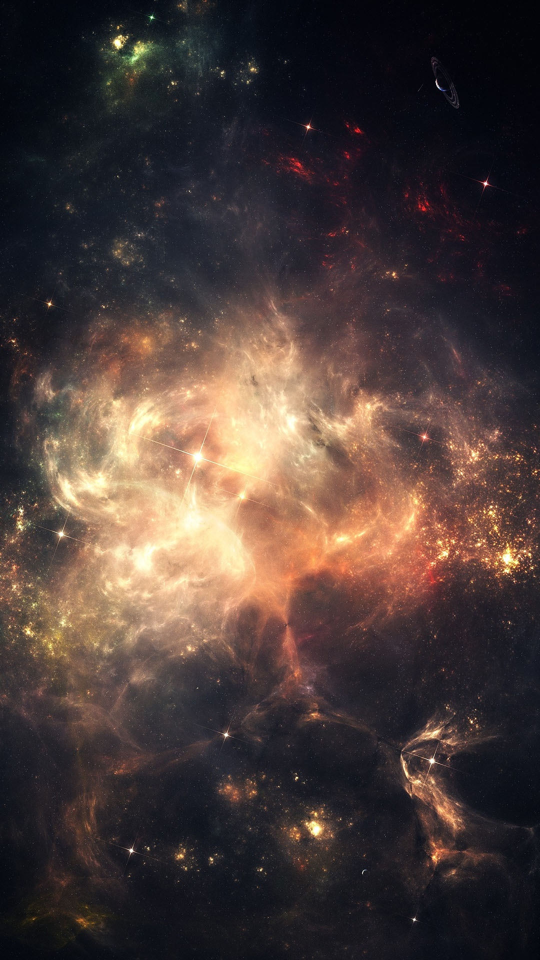 激烈的太空星云