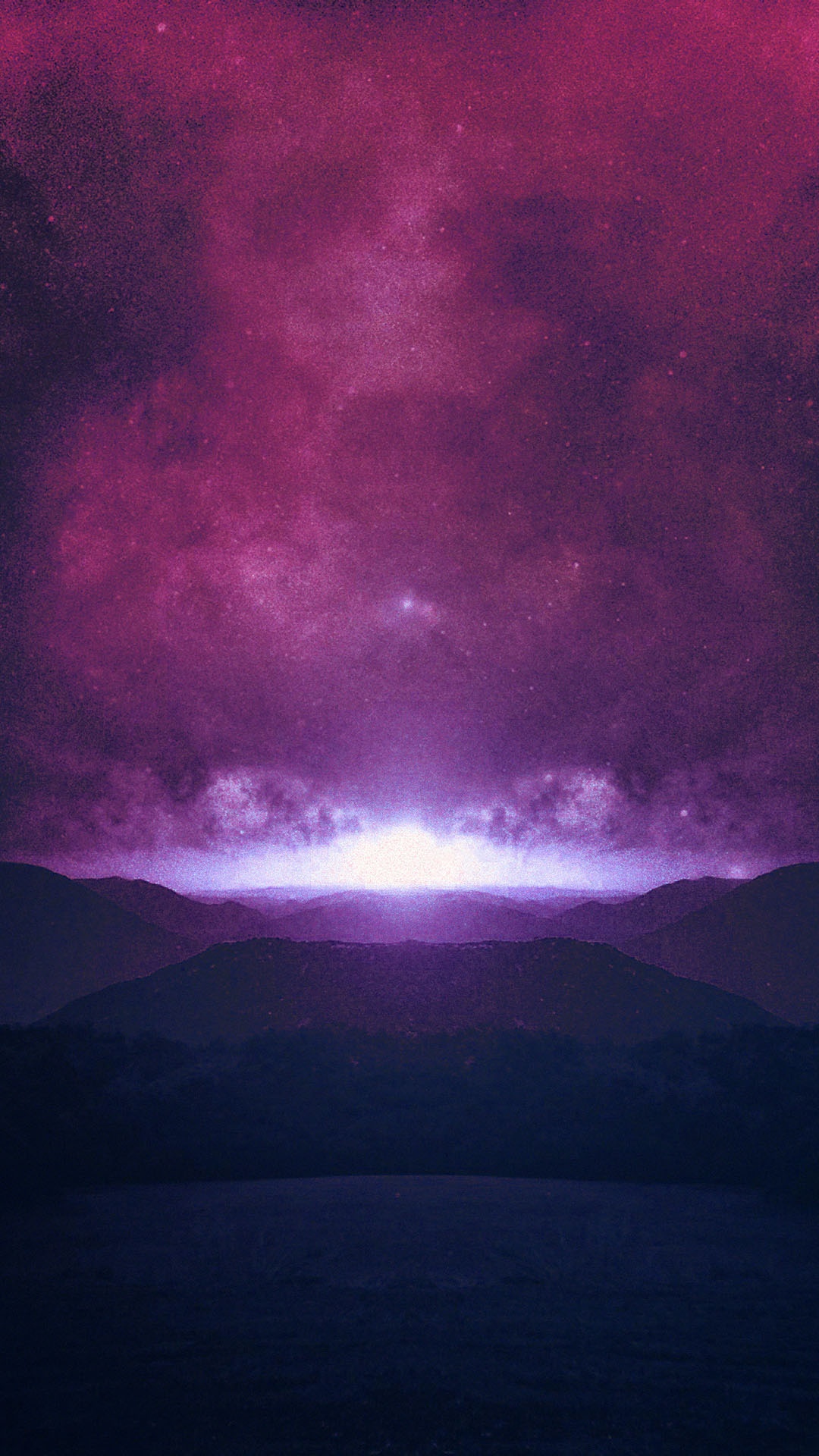 银河日出紫色星星