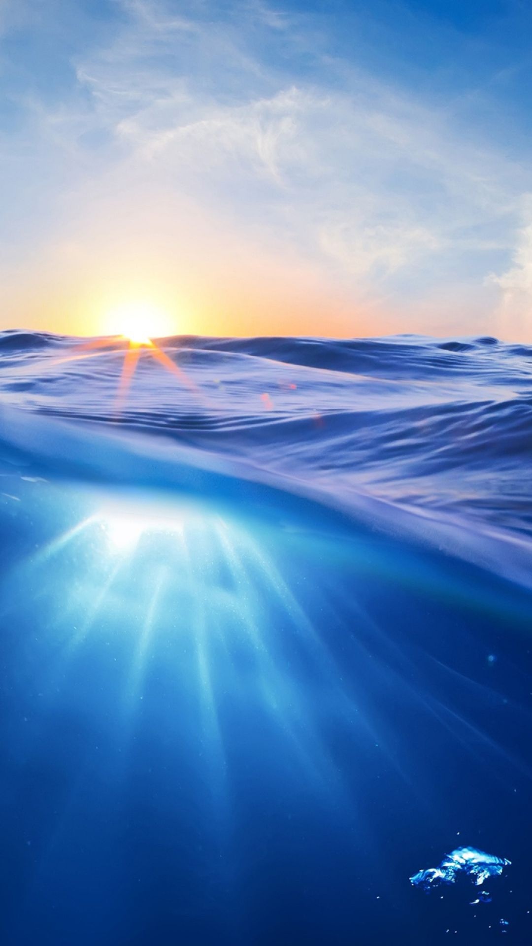 海浪日出