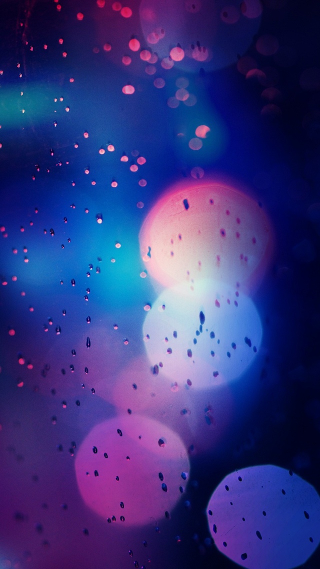 五颜六色的雨