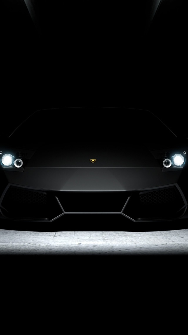 兰博基尼Aventador黑色背景