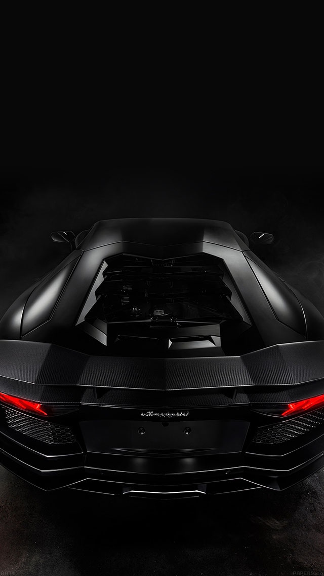 黑色兰博基尼Aventador黑色背景