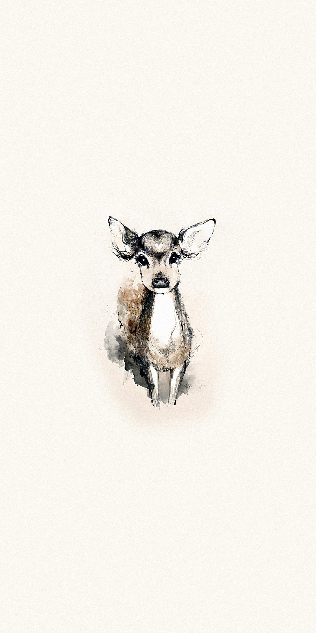 迷你鹿插画