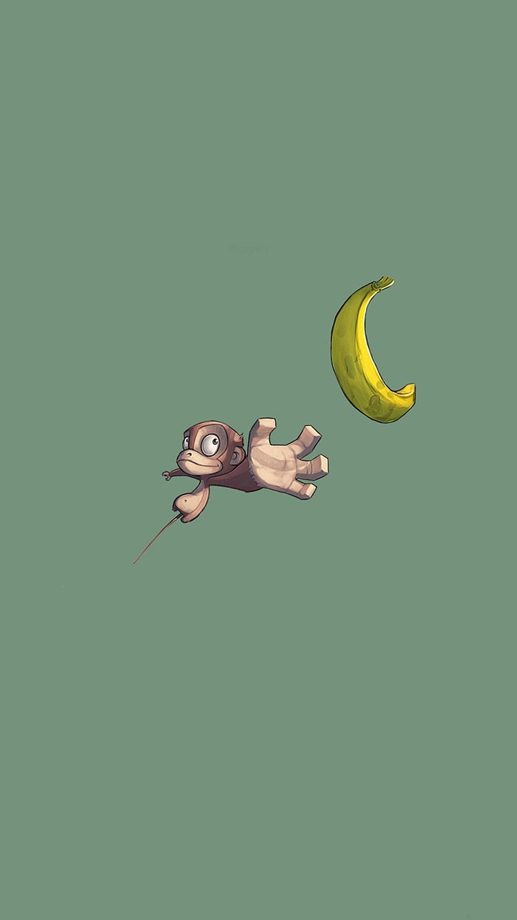 猴子抓斗香蕉插图