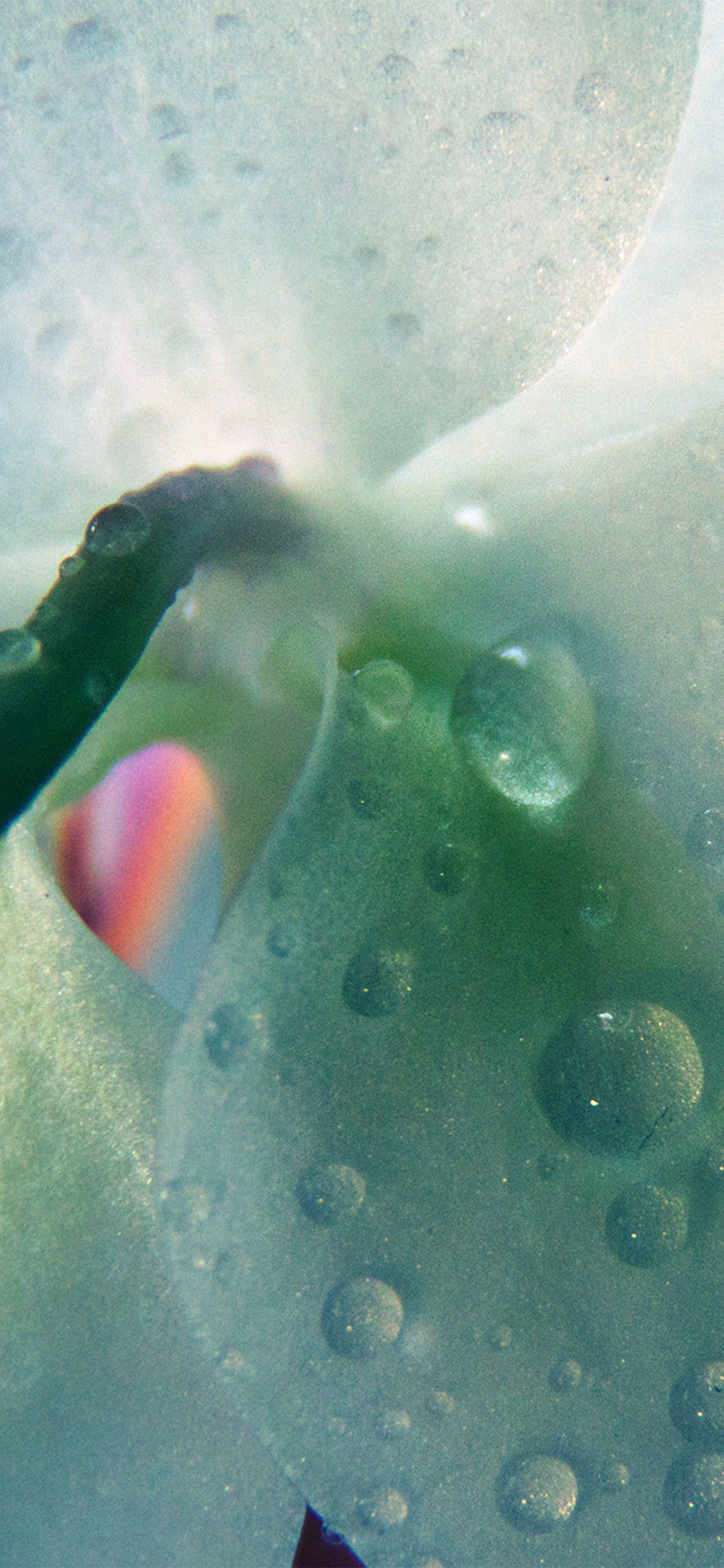 绿色花雨图案