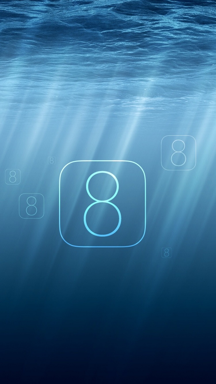 iOS 8文本徽标