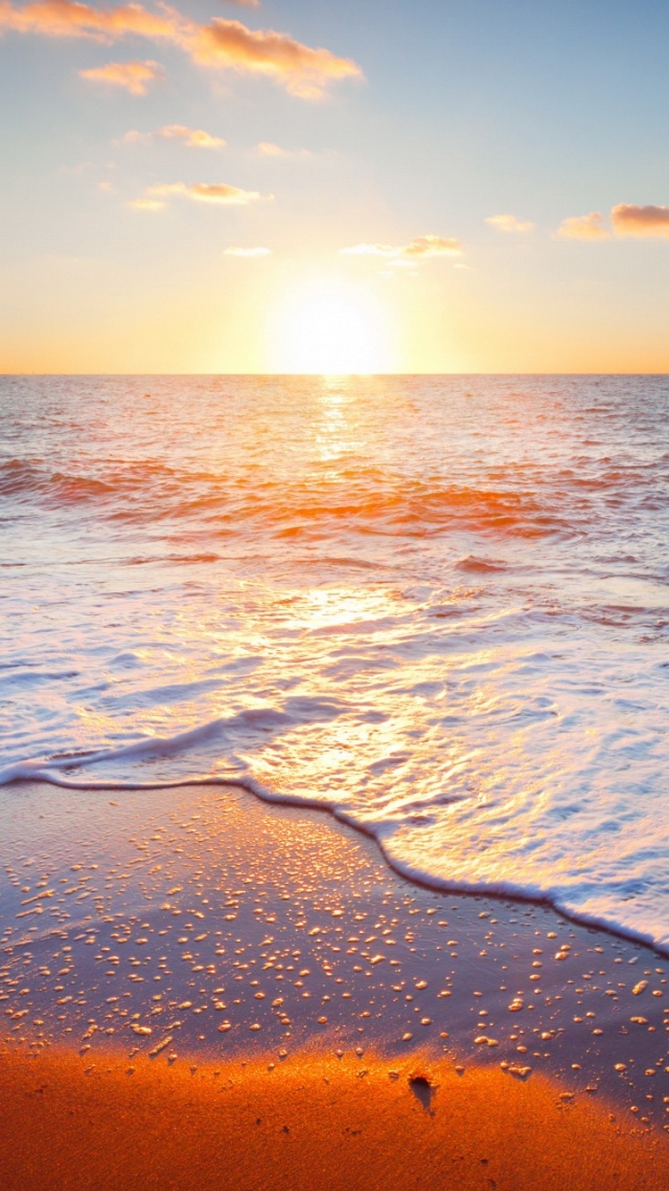 金色海滩日出