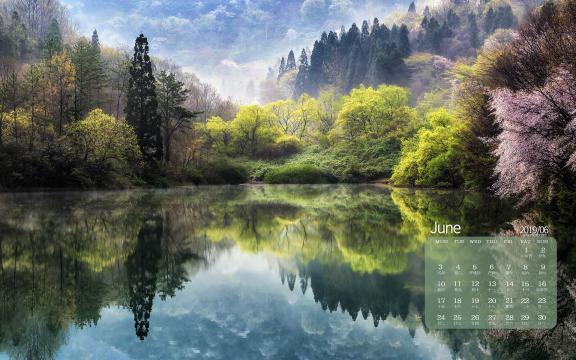 2019年6月唯美梦幻仙境写真日历
