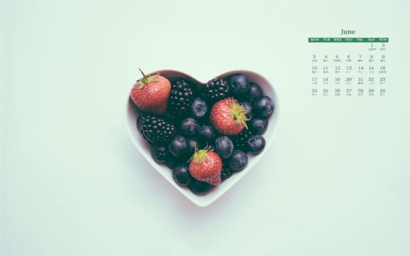 2019年6月摆桌小物品写真日历