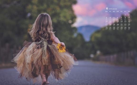2019年6月天真无邪的孩子们写真日历