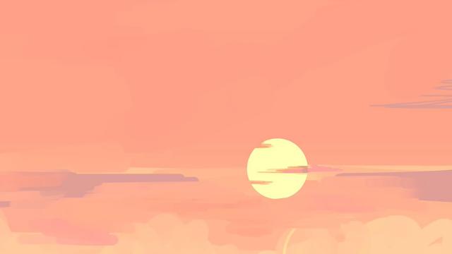 水彩画中的唯美风景