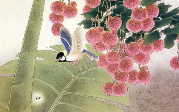 古风花鸟绘画