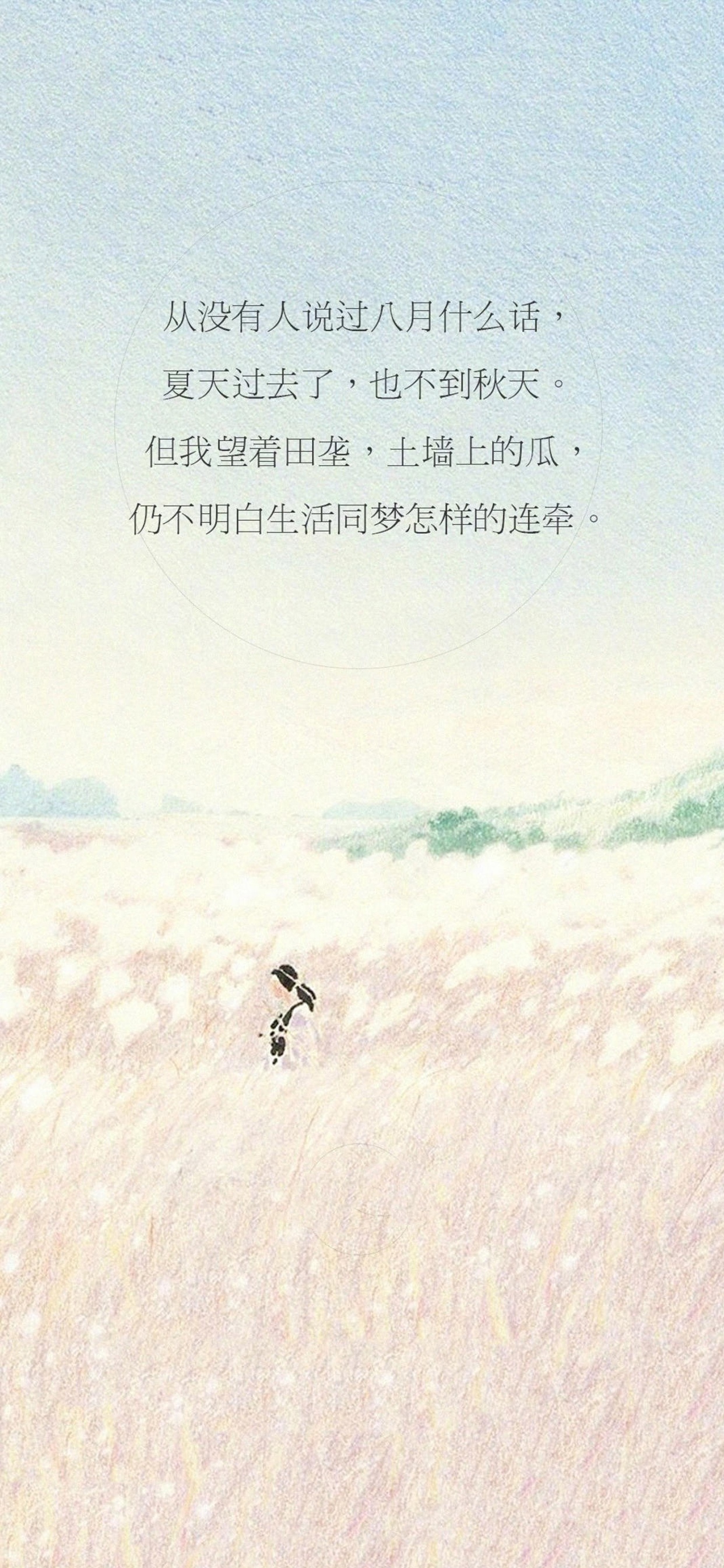 充满文艺气息的八月感言