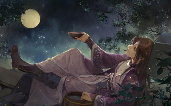 孤独伤感的古代美男