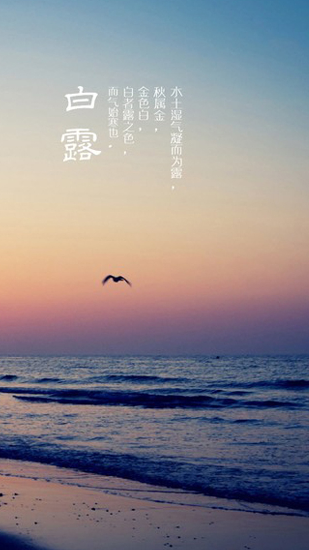 白露:水土湿气凝而为露