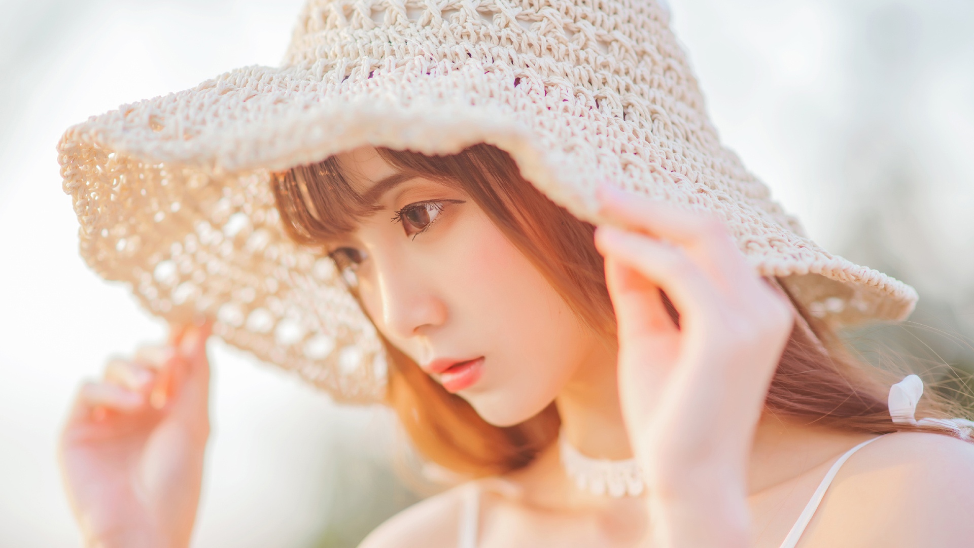 清纯美女夏日室外唯美写真