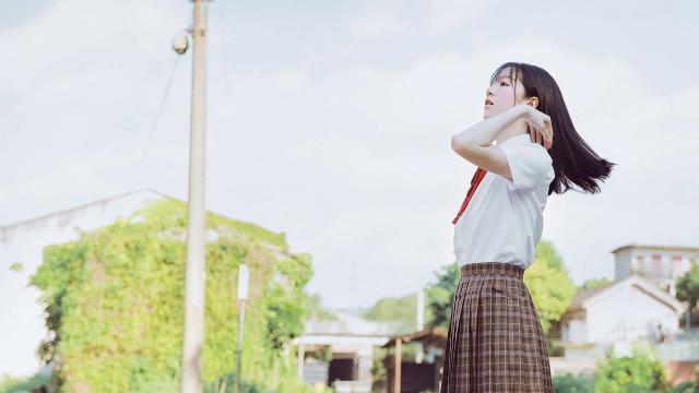 清纯小学妹户外清新写真