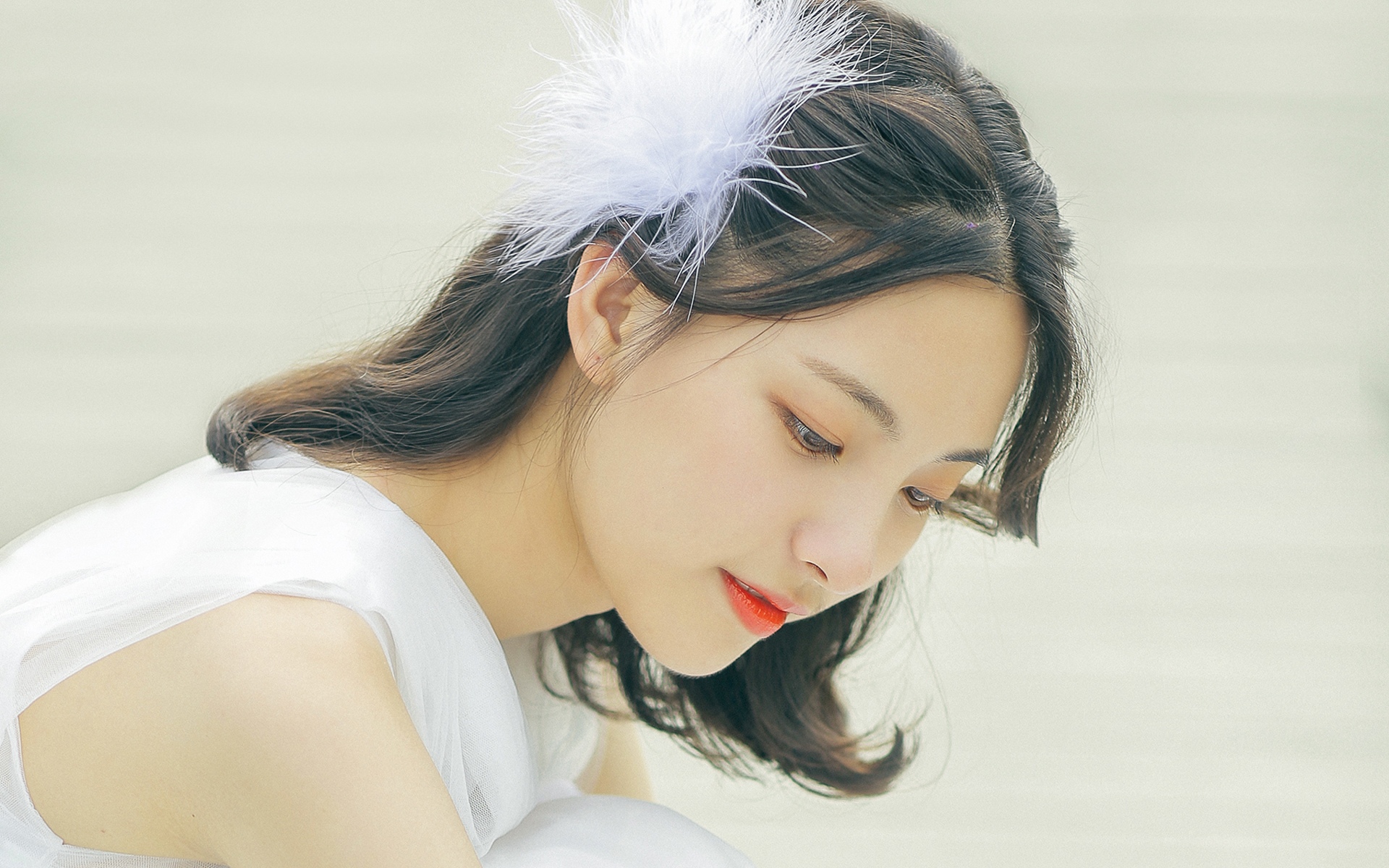 清纯美少女唯美婚纱写真