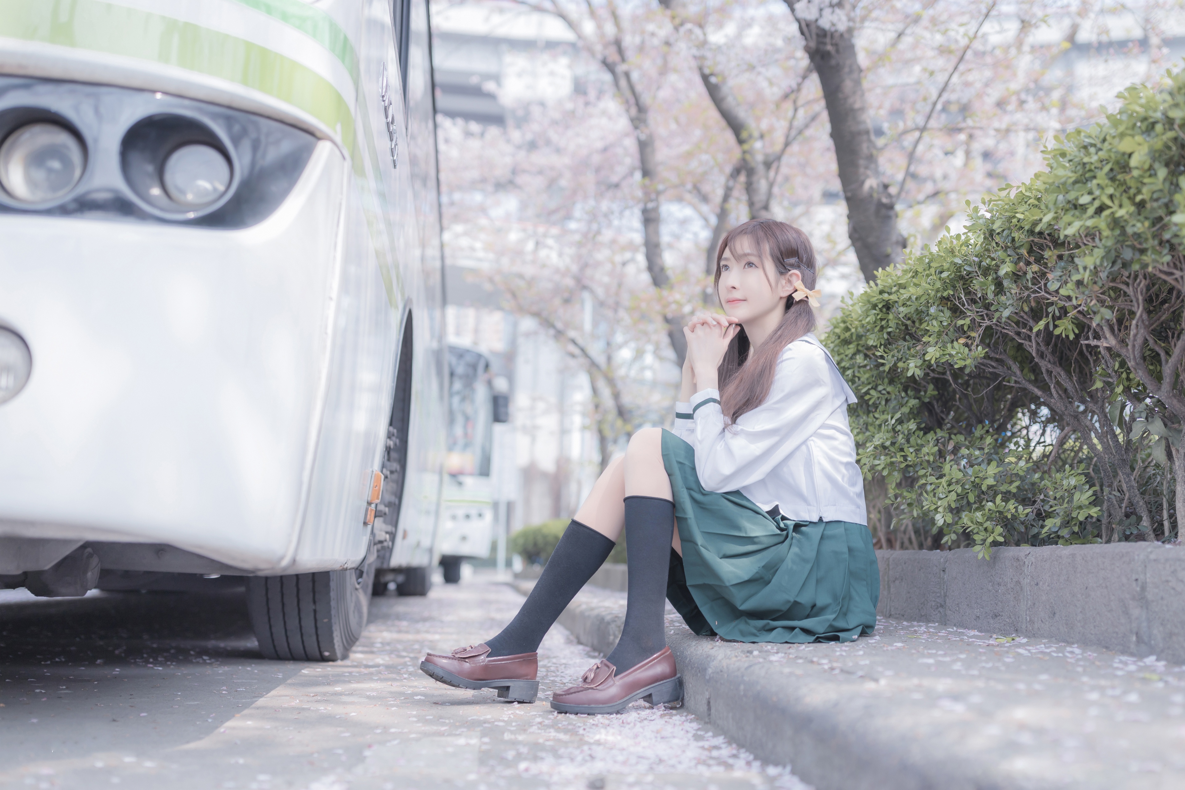 性感学妹室外唯美写真